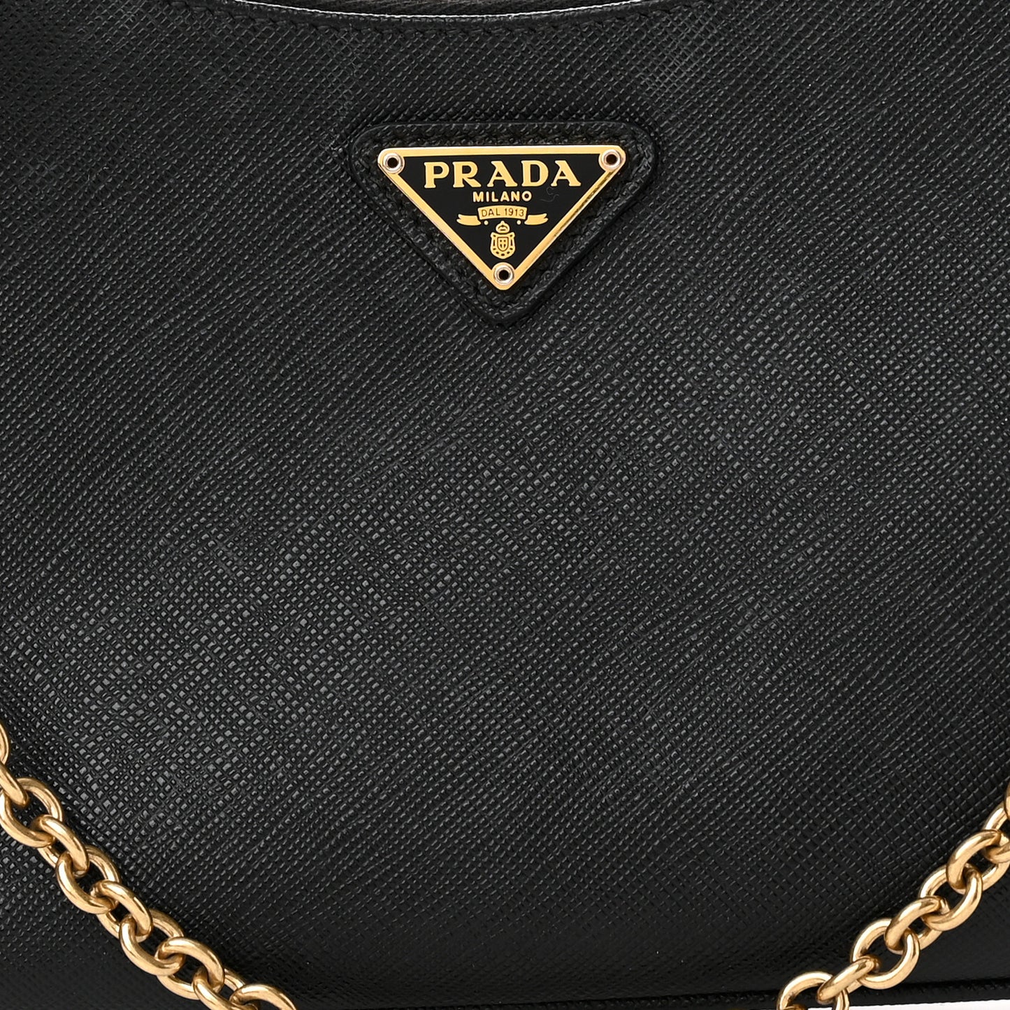 Saffiano Lux Re-Edition 2005 Shoulder Bag Black