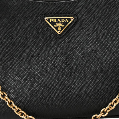 Prada Saffiano Lux Re-Edition 2005 Shoulder Bag Black 7 of 13