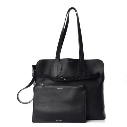 Burberry Soft Smooth Calfskin Medium Tote Black 1 of 11
