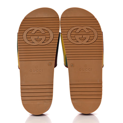 Gucci Canvas Marley Stripe Mens Slide Sandals 9 Multicolor 5 of 10