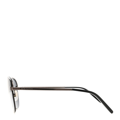 Louis Vuitton Monogram Clockwise Sunglasses Z1019E Dark Gun 3 of 7