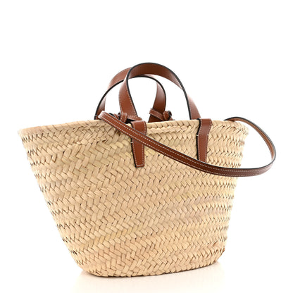 Celine Raffia Calfskin Triomphe Teen Panier Tan 3 of 9