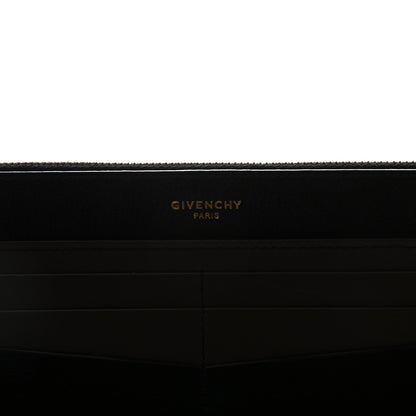 Givenchy Calfskin GV3 Wristlet Zip Card Holder Black Grey 5 of 7