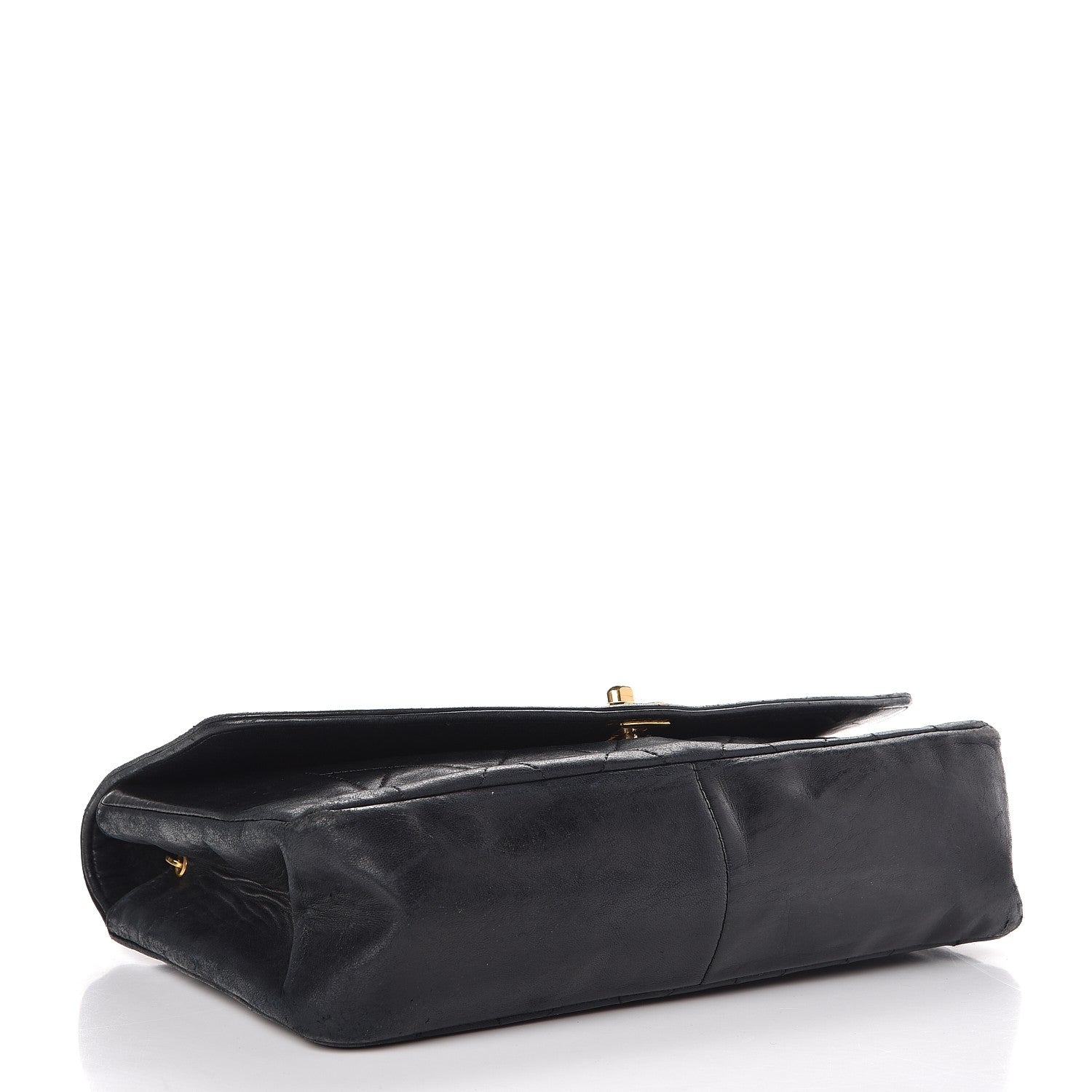 Chanel Lambskin Quilted Medium Single Flap Black 4 of 15