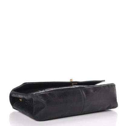 Chanel Lambskin Quilted Medium Single Flap Black 4 of 15