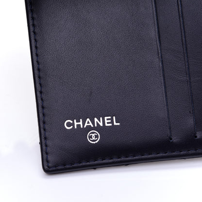 Chanel Caviar Quilted Compact French Flap Wallet Dark Blue 8 of 11