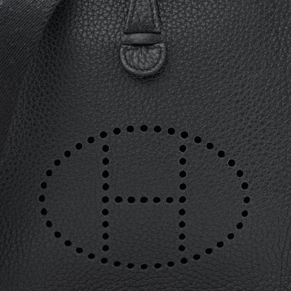 Hermes Taurillon Clemence Evelyne TPM Black 8 of 11