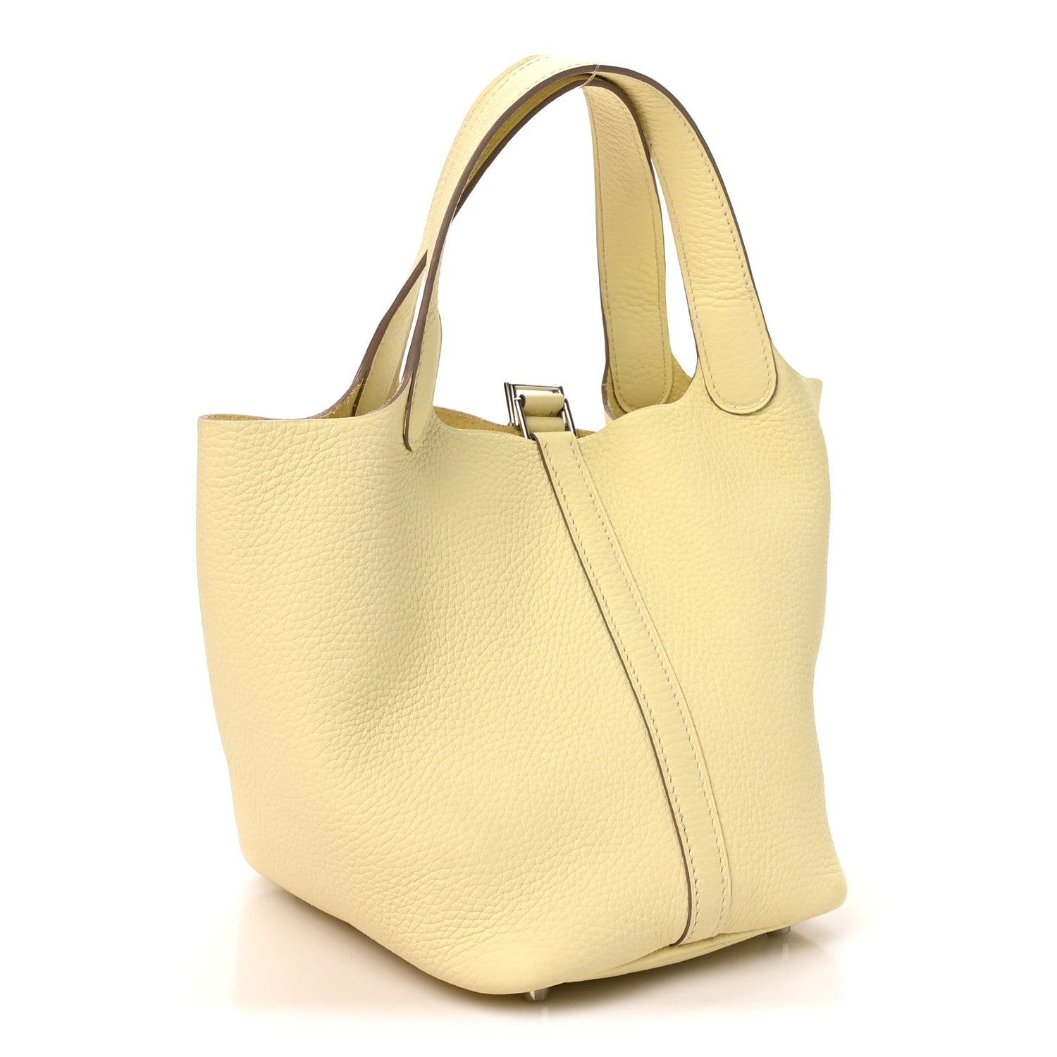 Hermes Taurillon Clemence Picotin Lock 18 PM Jaune Milton 3 of 11