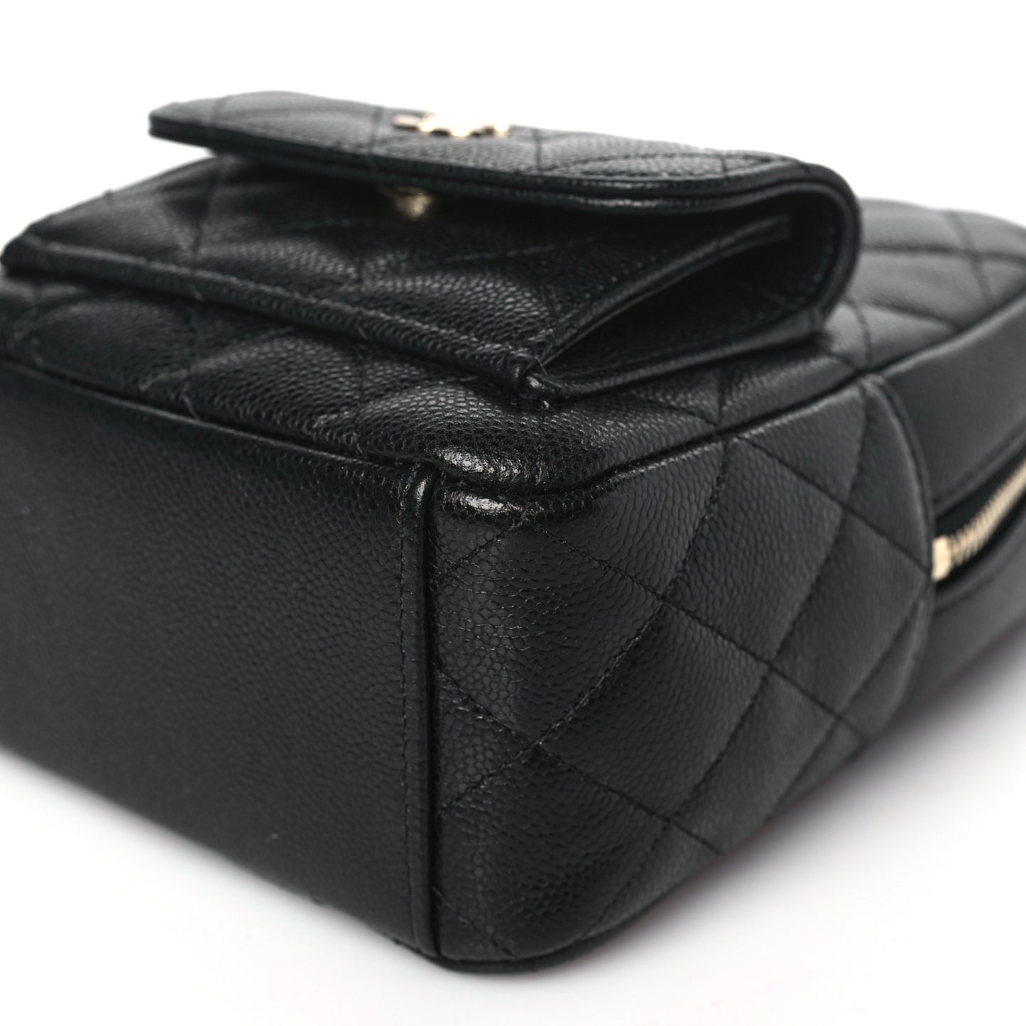 Caviar Quilted CC Mini Classic Backpack Black