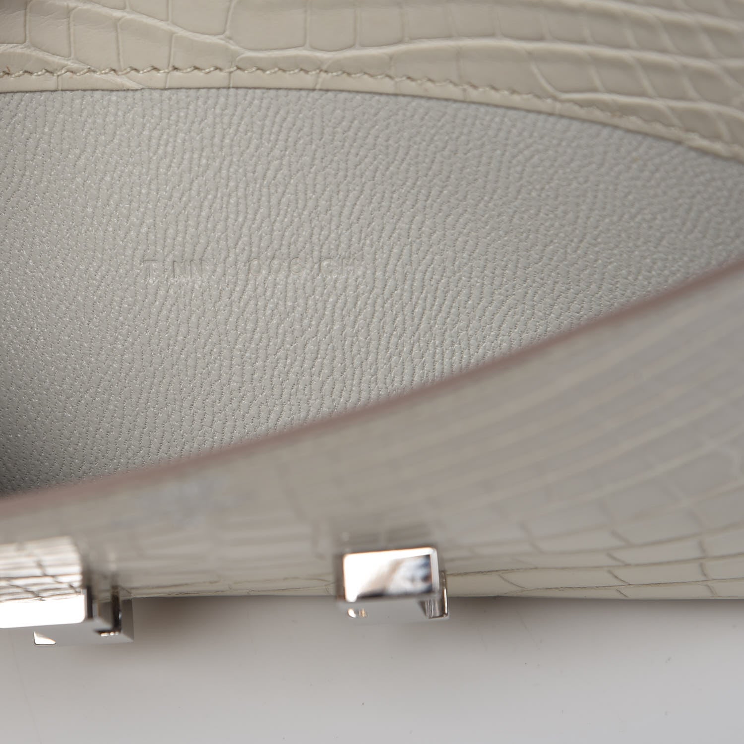 Hermes Matte Alligator Constance Wallet Beton 7 of 14