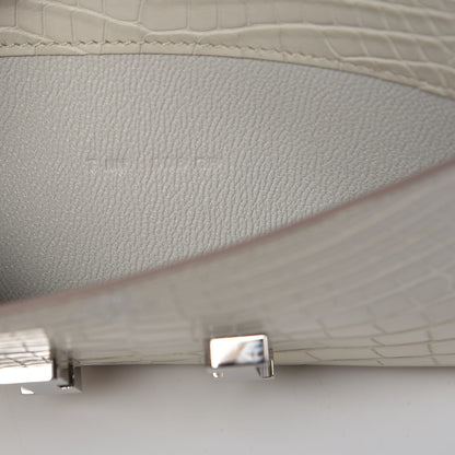 Hermes Matte Alligator Constance Wallet Beton 7 of 14