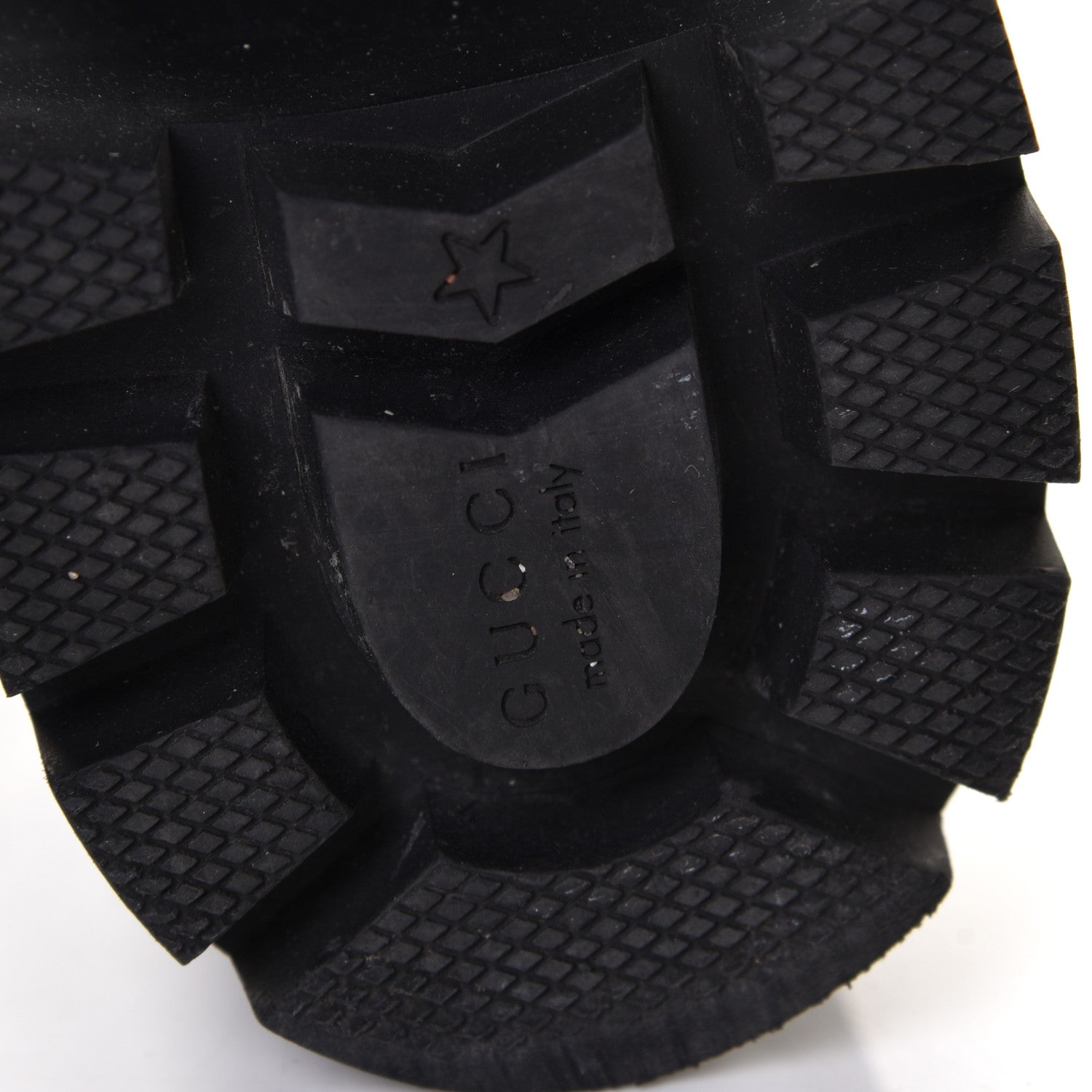 Gucci Tweed GG Monogram Lace Up Combat Ankle Boots 37.5 Black 9 of 10