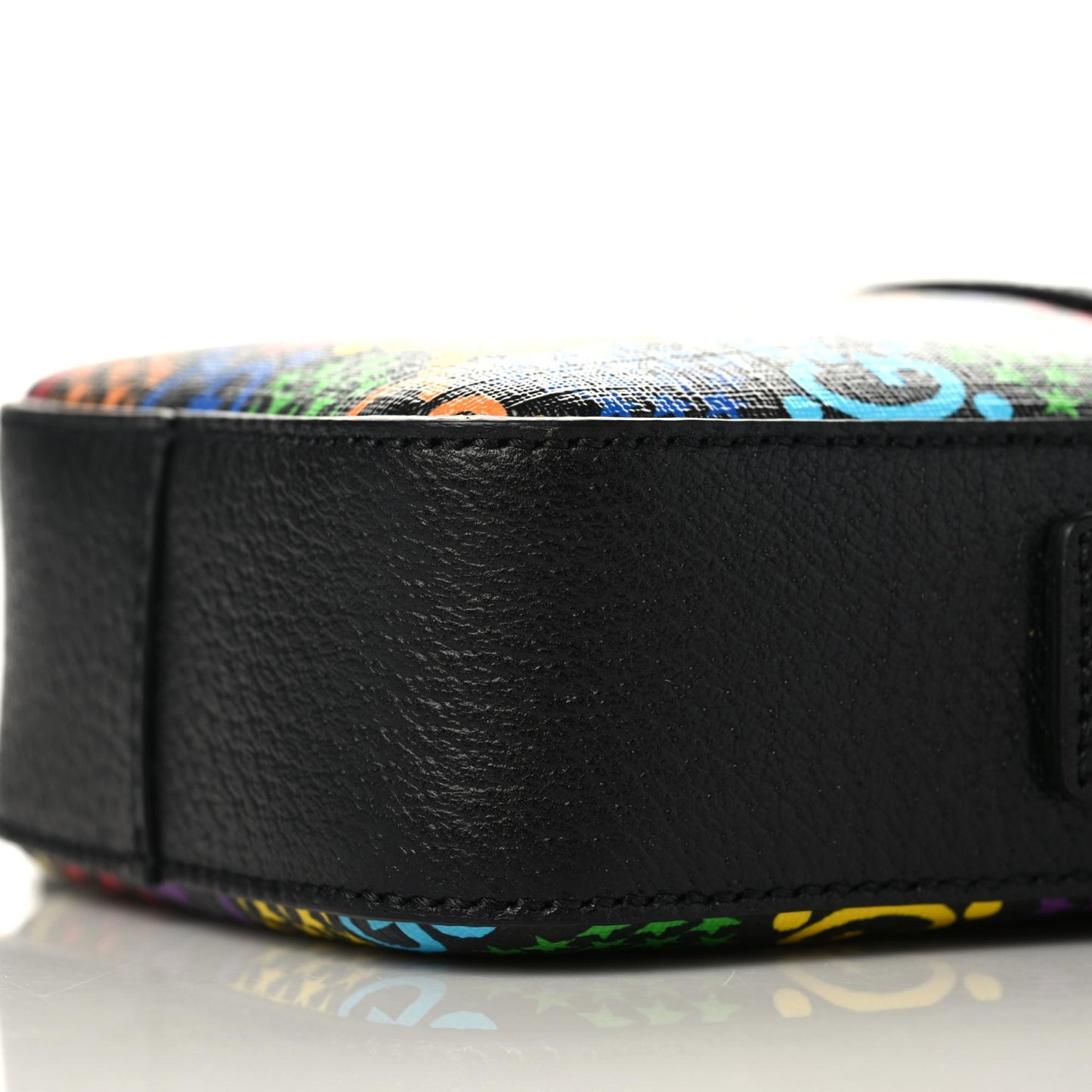 GG Supreme Monogram Psychedelic Messenger Bag Black