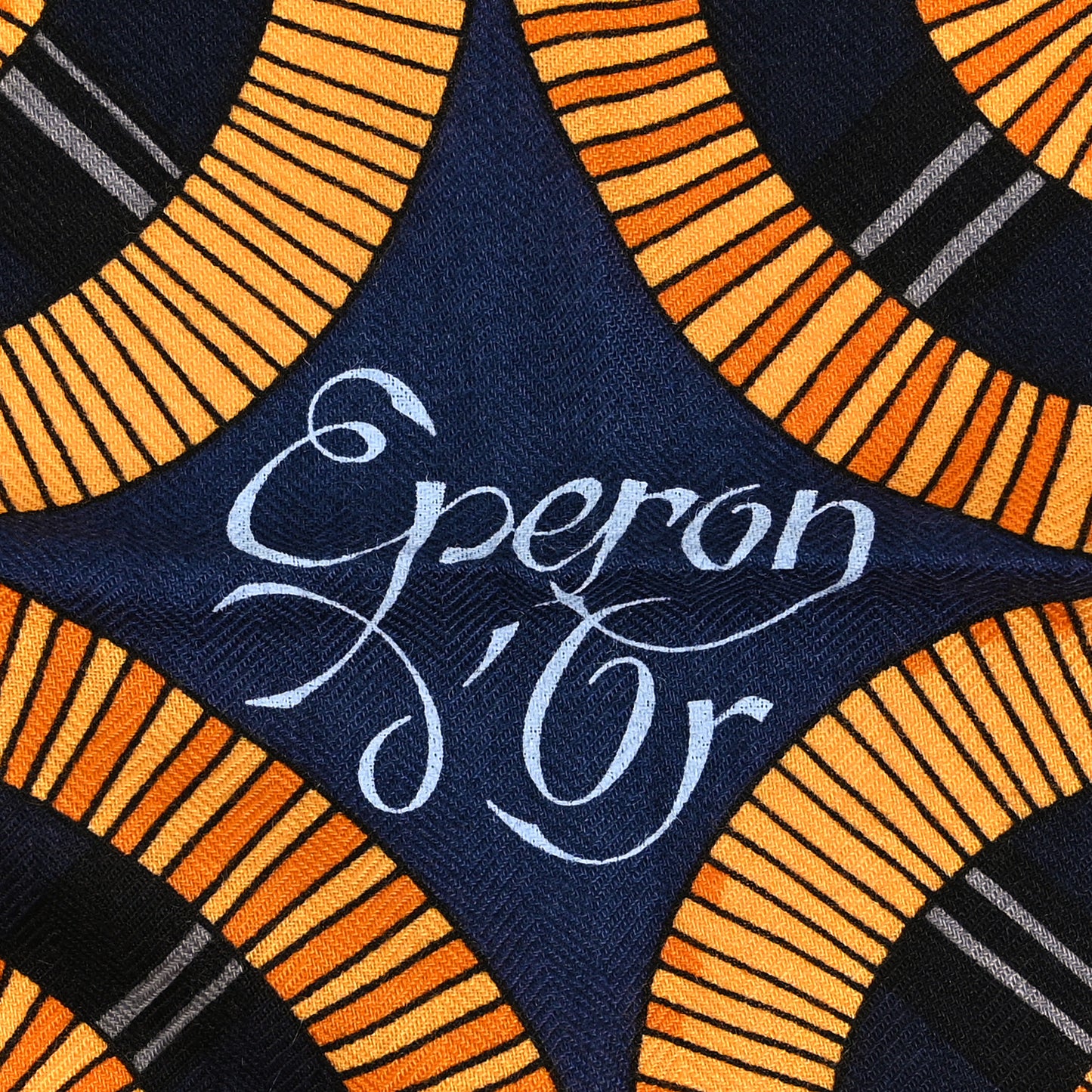 Cashmere Silk Eperon D'Or Shawl 140 Marine Miel Gris