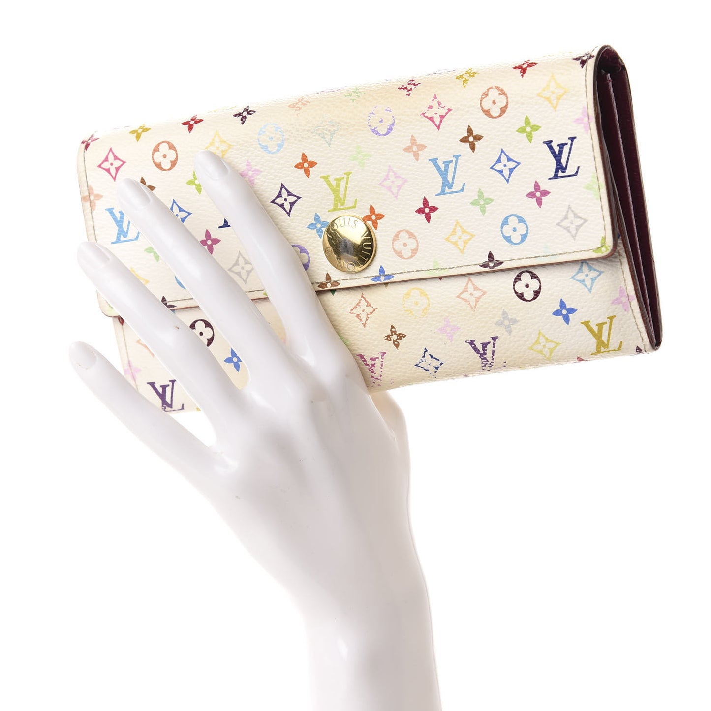 Monogram Multicolor Sarah Wallet White Eglantine