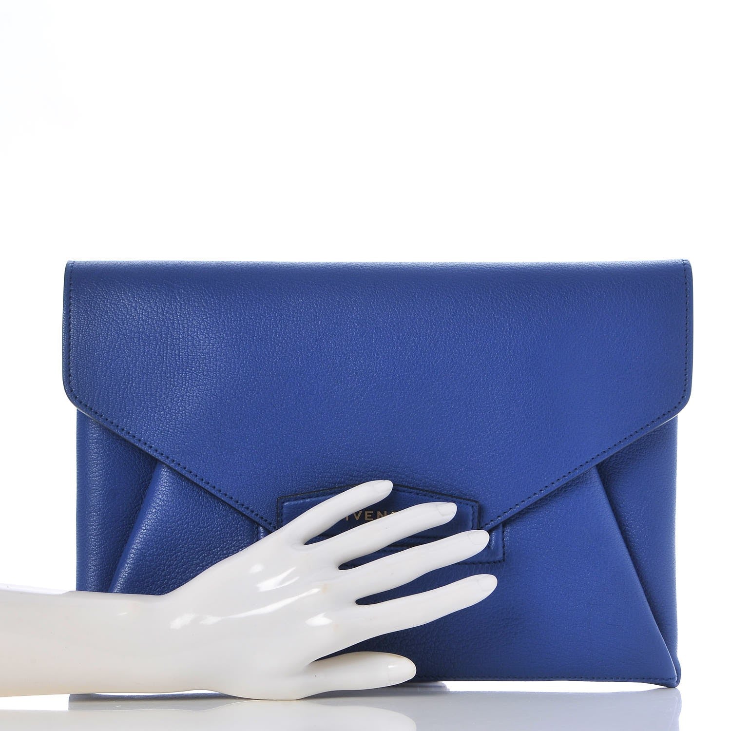 Givenchy Sugar Goatskin Medium Antigona Envelope Clutch Blue 2 of 7