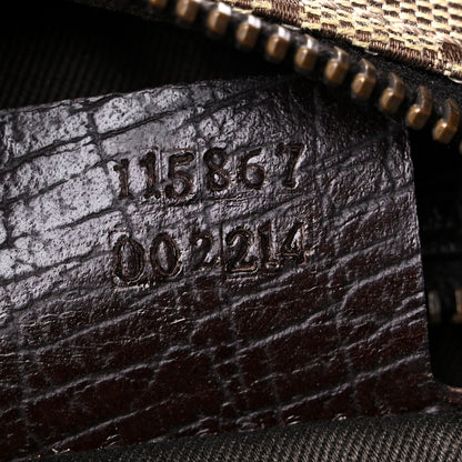 Gucci Monogram Medium Horsebit Chain Hobo Dark Brown 7 of 15