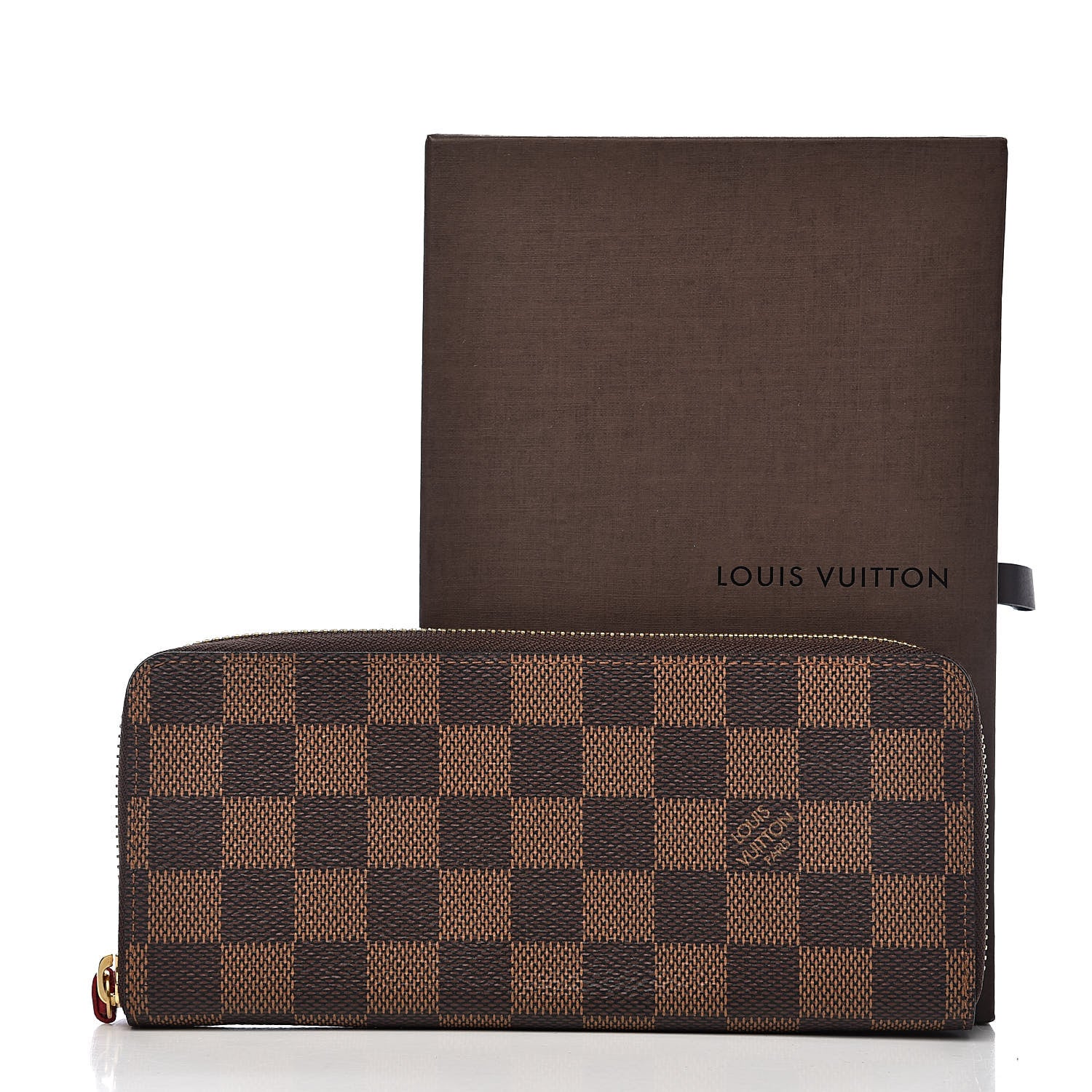 Louis Vuitton Damier Ebene Clemence Wallet Cherry 8 of 8