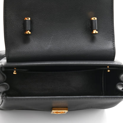 Versace Grained Calfskin Small La Medusa Top Handle Bag Black 5 of 12