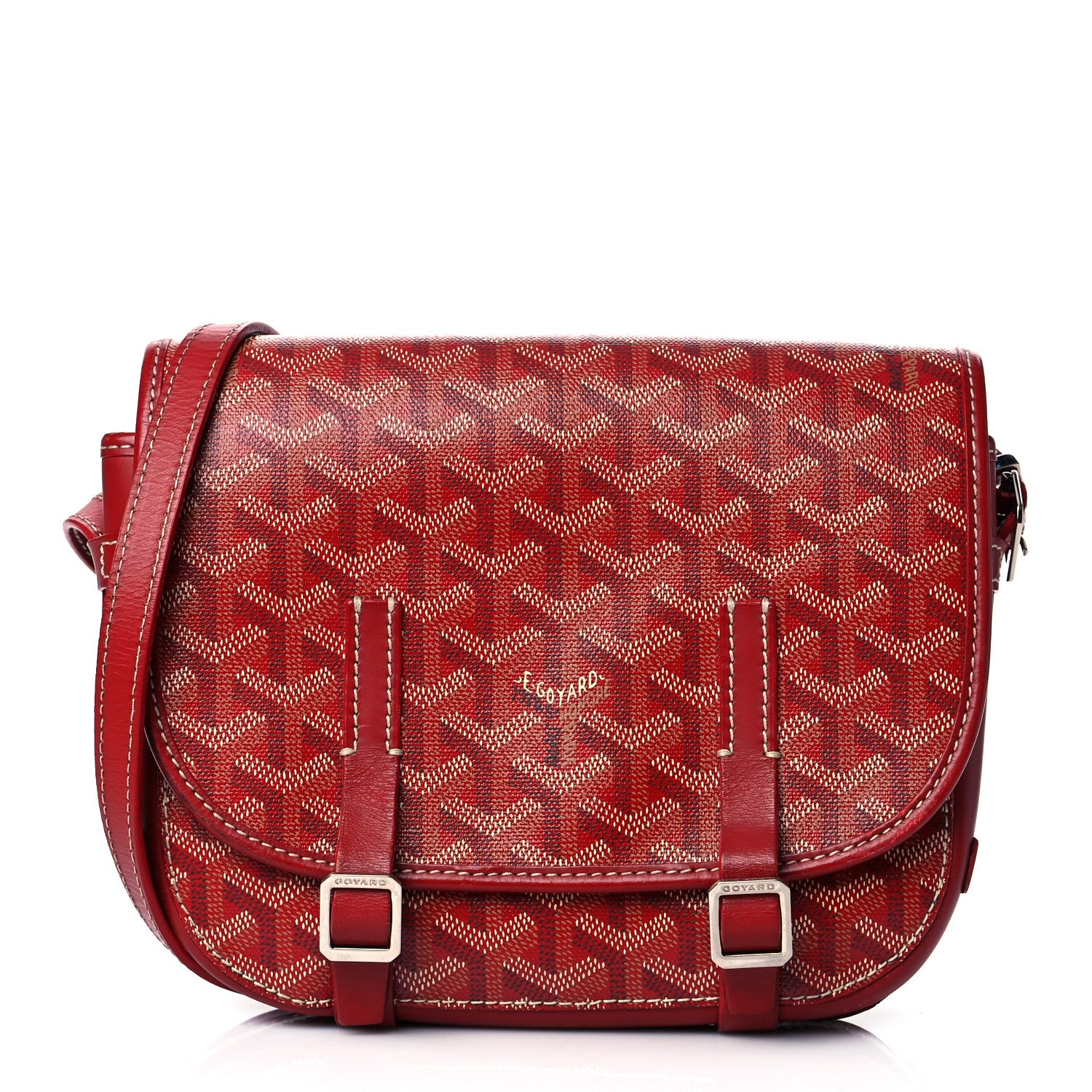 Goyard Goyardine Belvedere PM Messenger Bag Red 1 of 9