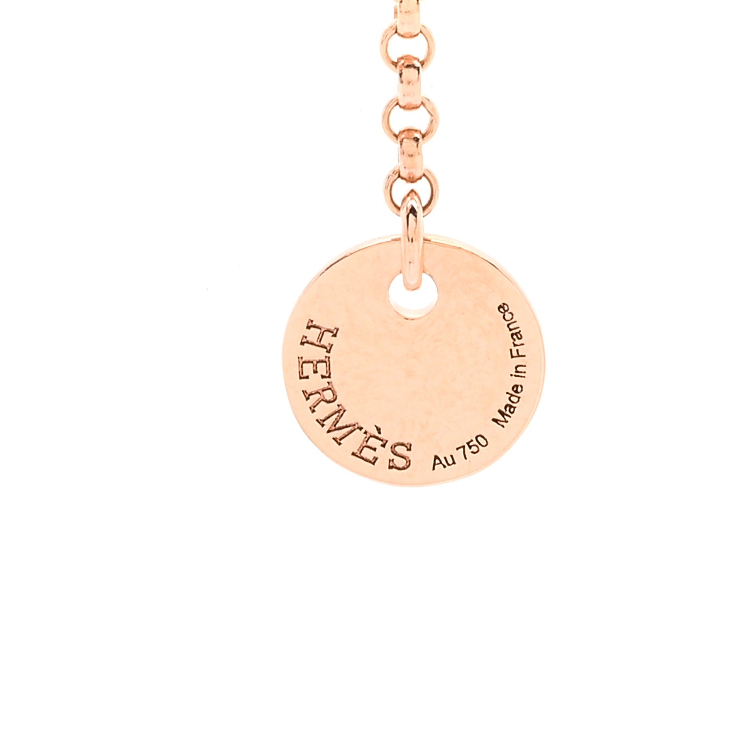 18K Rose Gold Diamond Clou d'H Pendant Necklace