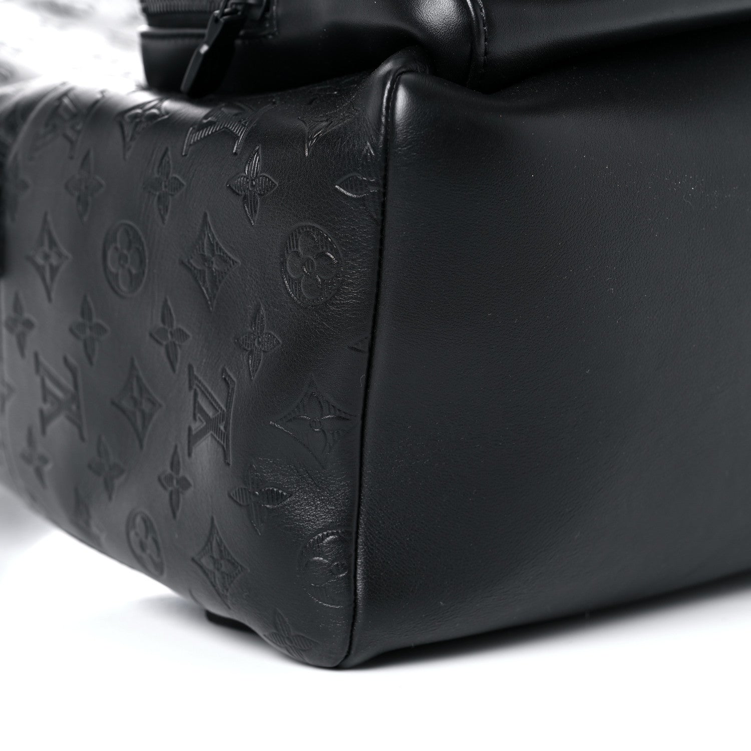 Louis Vuitton Calfskin Monogram Shadow Racer Backpack Black 7 of 13