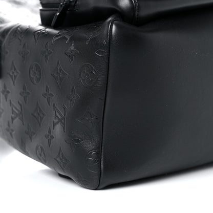Louis Vuitton Calfskin Monogram Shadow Racer Backpack Black 7 of 13