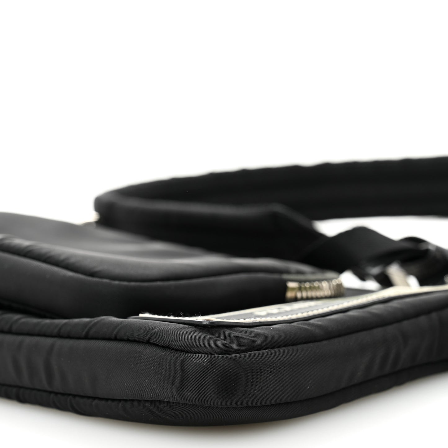 Tessuto Nylon Crossbody Bag Black