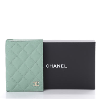 Chanel Caviar Quilted Passport Holder Green 8 of 8