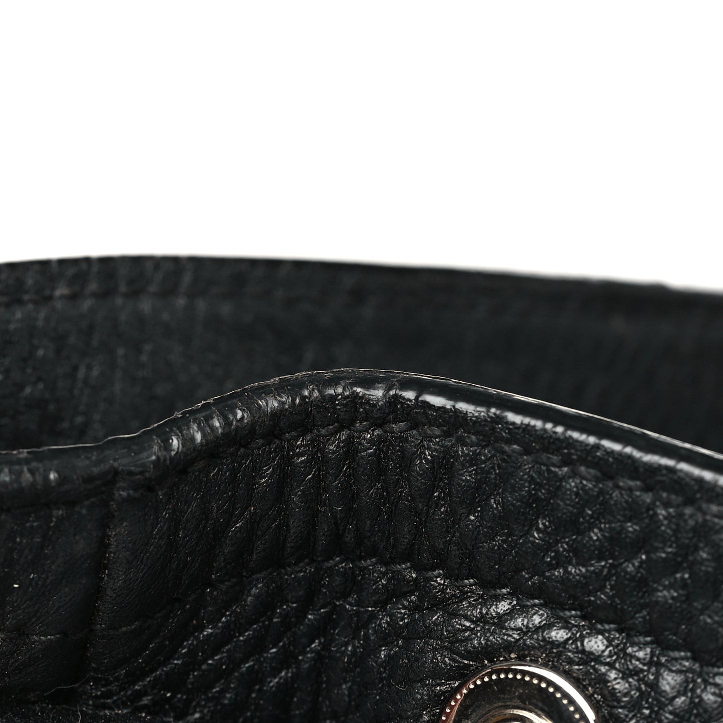 Vitello Daino Shopping Tote Black