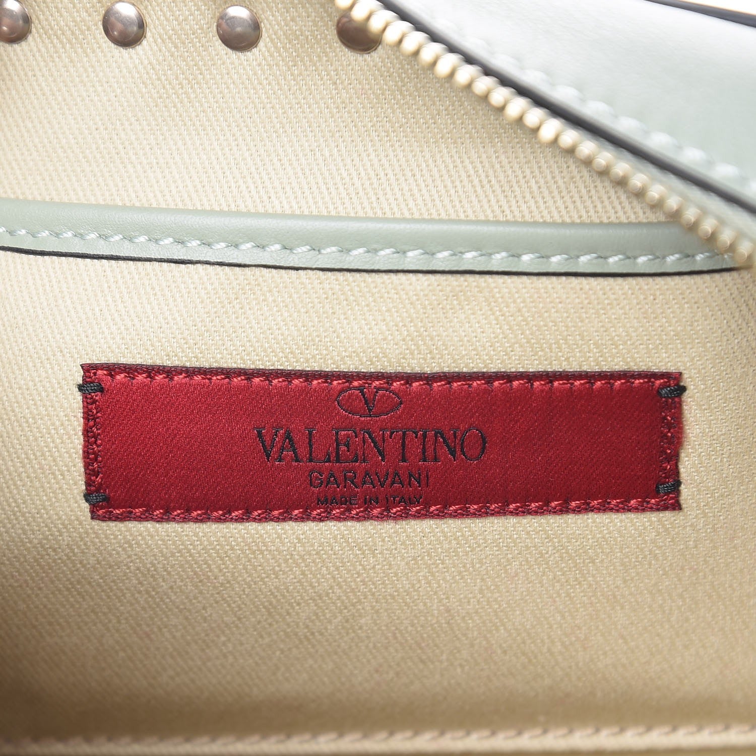 Valentino Garavani Calfskin Rockstud Camera Crossbody Bag Green Tea Sorbet 6 of 7