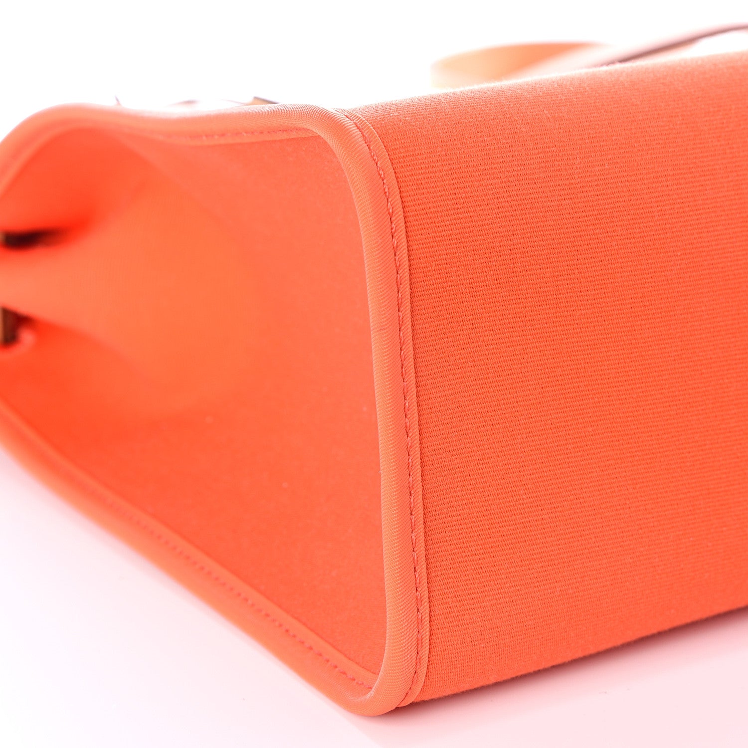 Hermes Vache Hunter Toile Herbag Zip 31 PM Capucine Fauve 6 of 11