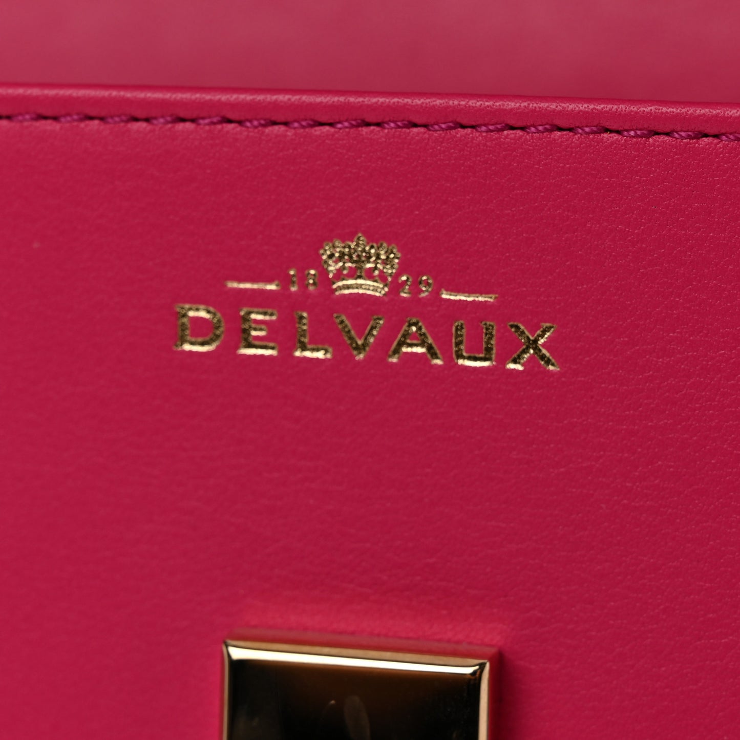 Calfskin MM Tempete Satchel Fuchsia