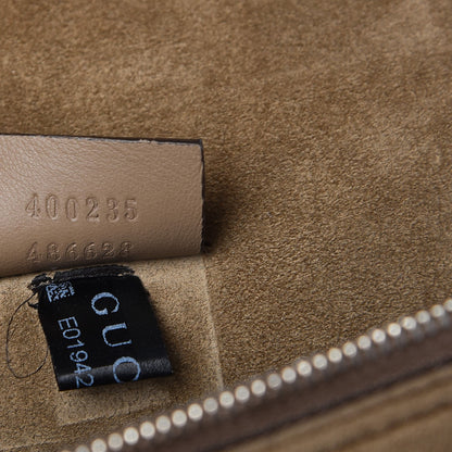 Gucci GG Supreme Monogram Lightning Embroidered Medium Dionysus Shoulder Bag Beige 9 of 9