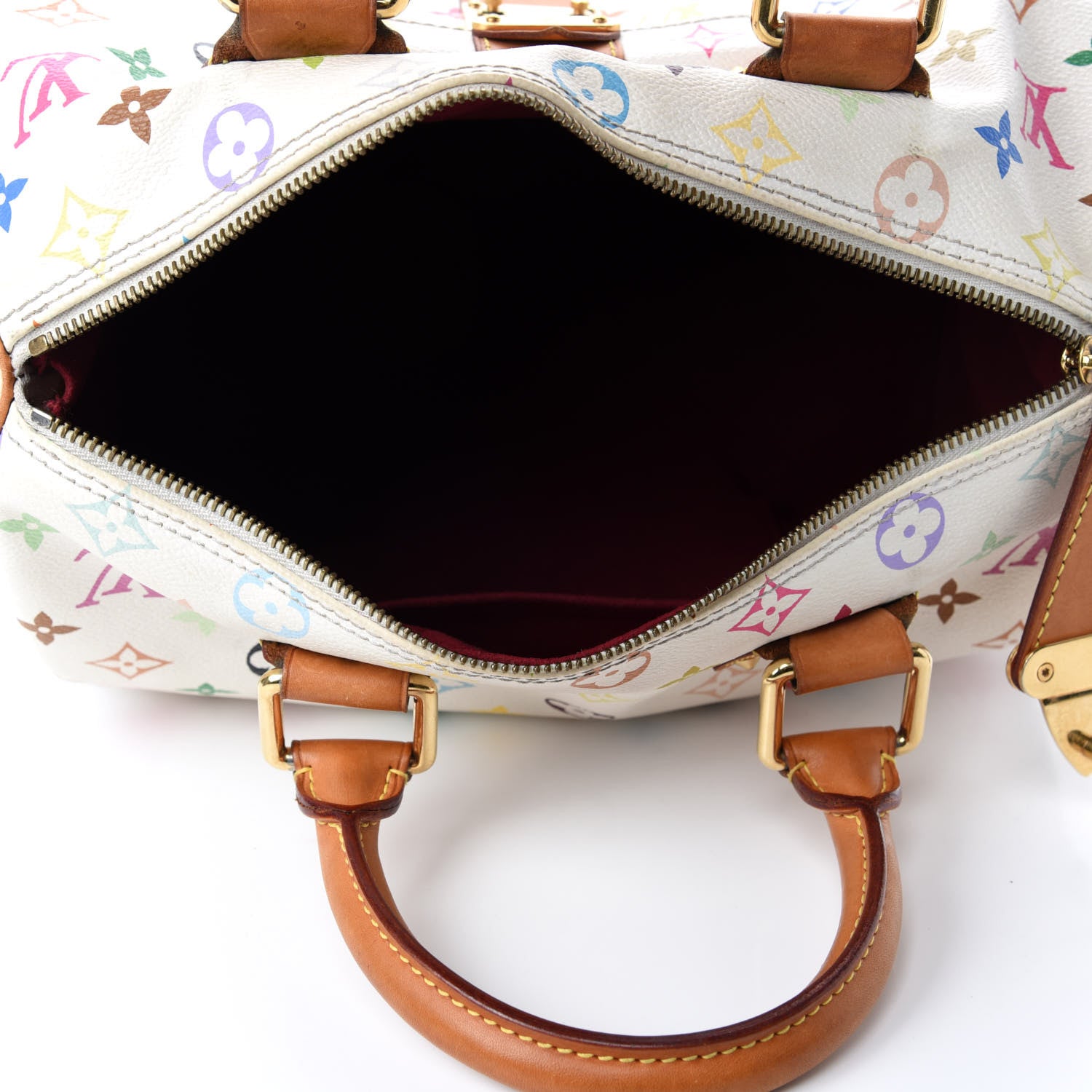 Louis Vuitton Monogram Multicolor Speedy 30 White 5 of 11