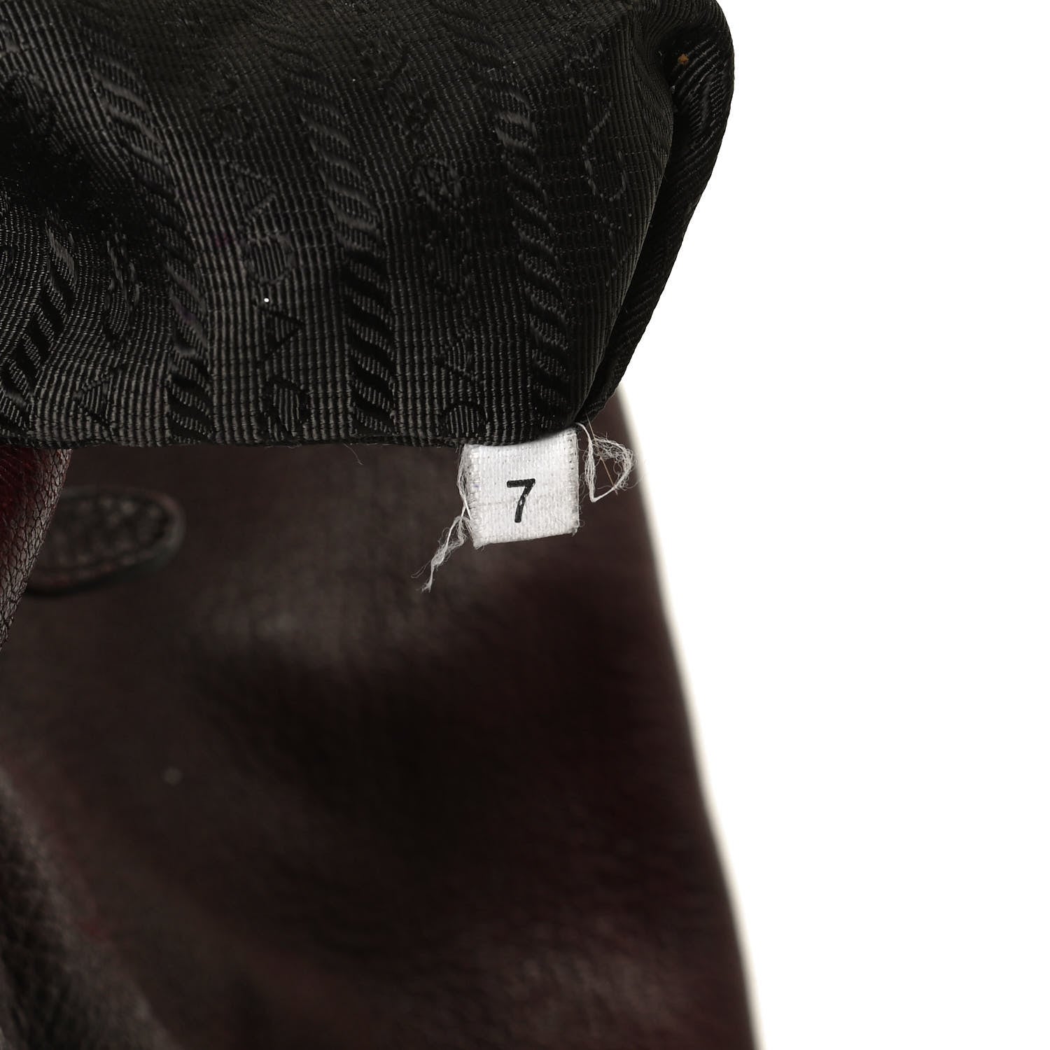 Prada Vitello Daino Shoulder Bag Burgundy 7 of 14