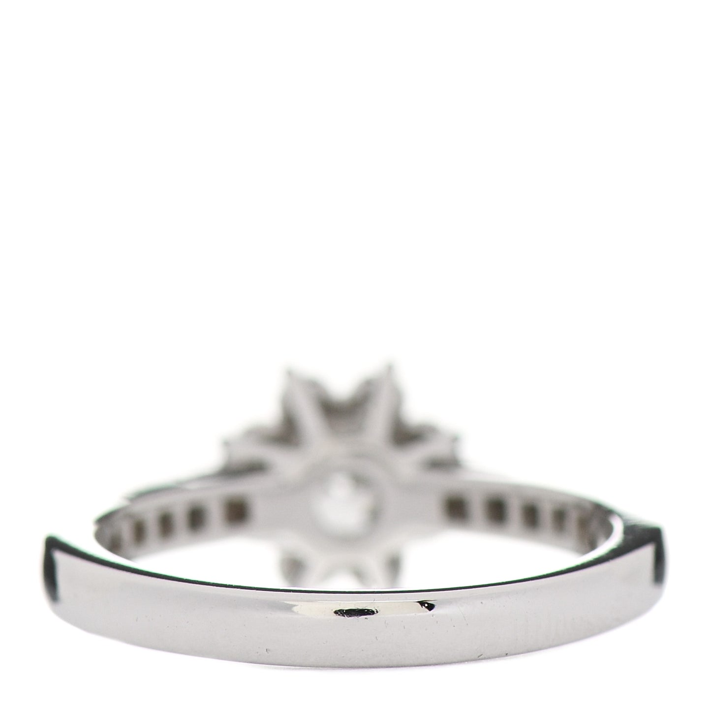 Platinum Diamond .24ct Flower Ring 50 5.25