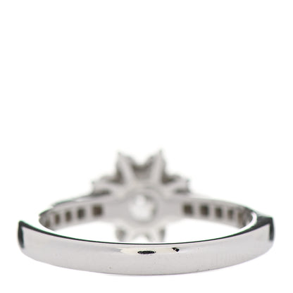 Tiffany Platinum Diamond .24ct Flower Ring 50 5.25 3 of 4
