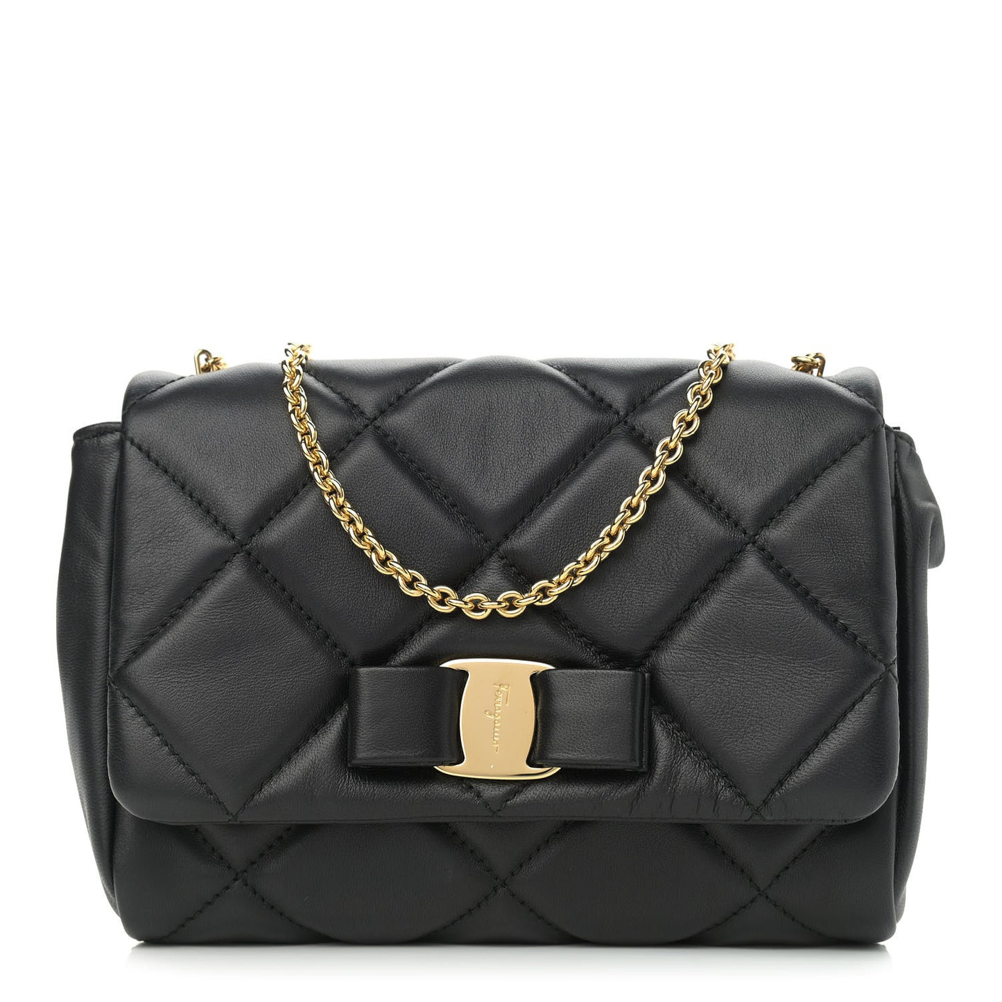 Nappa Quilted Ginny Crossbody Black