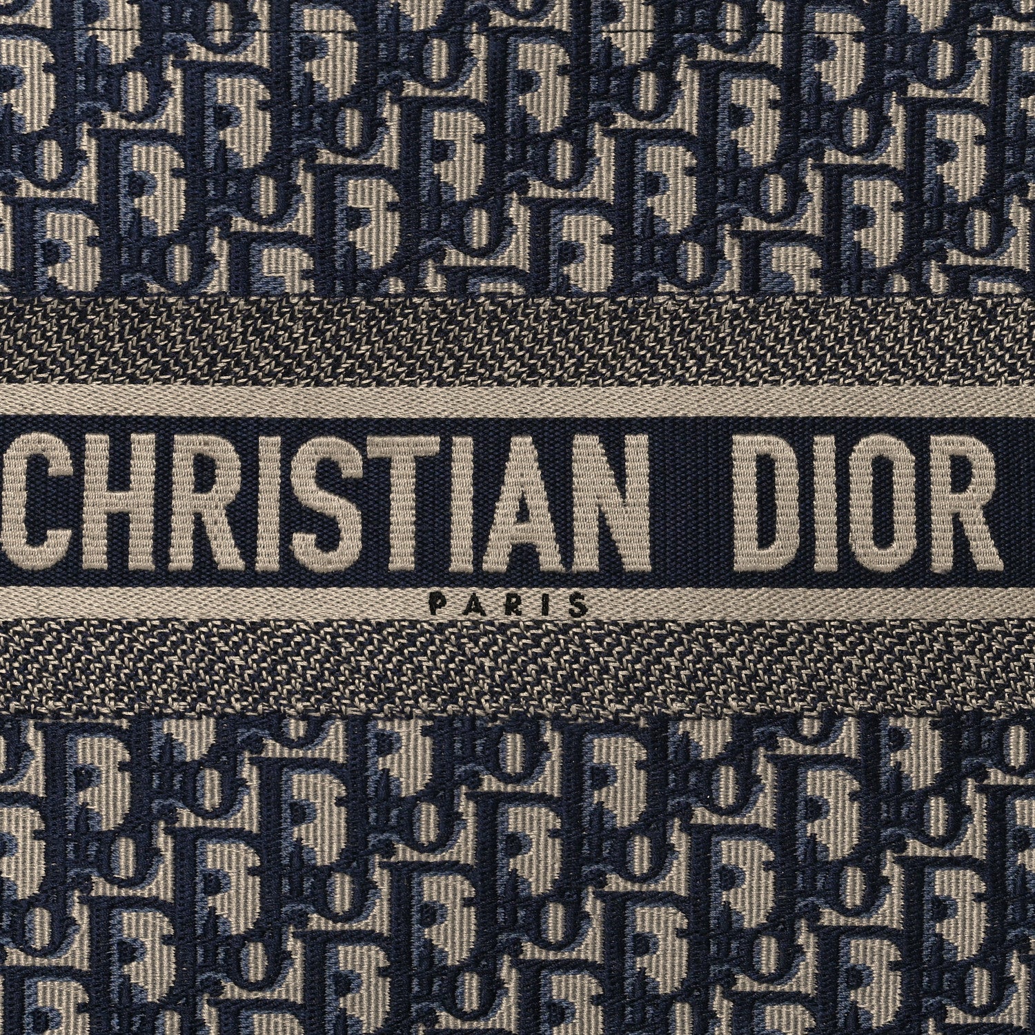 Christian Dior Oblique Medium Book Tote Blue Multicolor 8 of 12