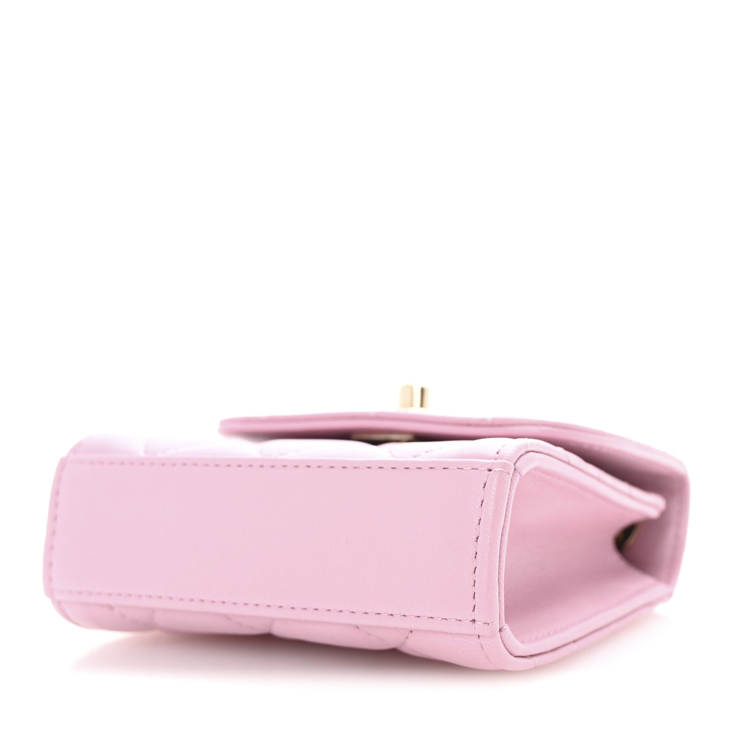 Lambskin Quilted Mini Trendy CC Clutch With Chain Pink