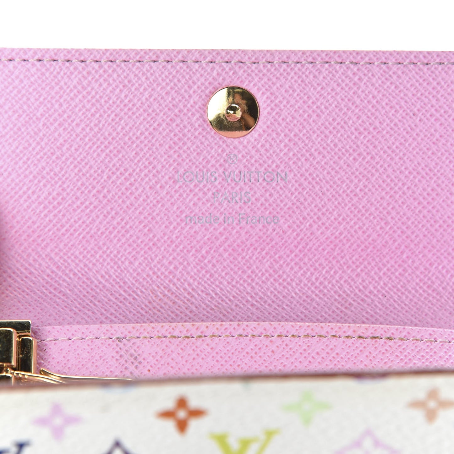 Monogram Multicolor Multicles 4 Key Holder White Litchi