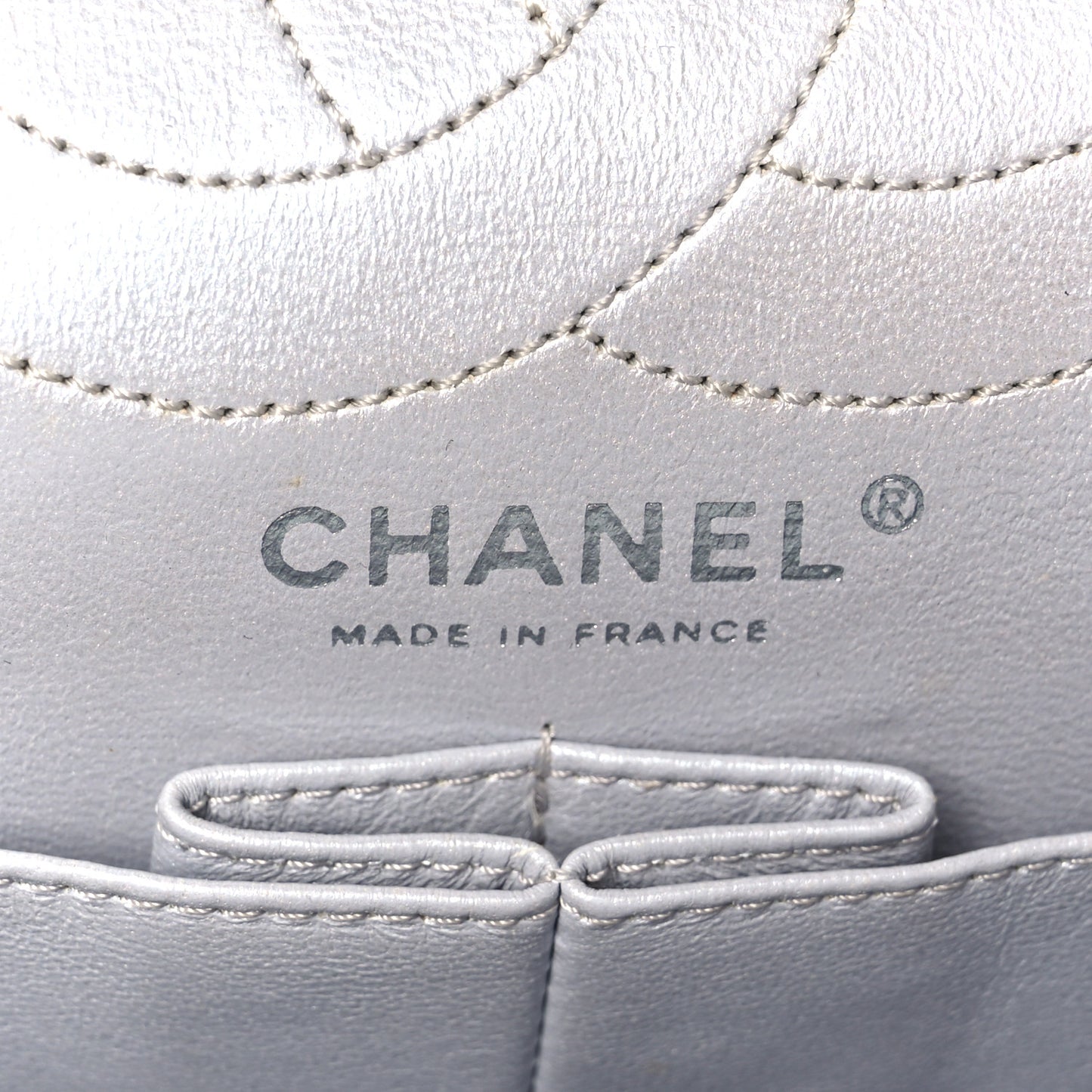 Metallic Lambskin Quilted 2.55 Reissue 226 Flap Silver