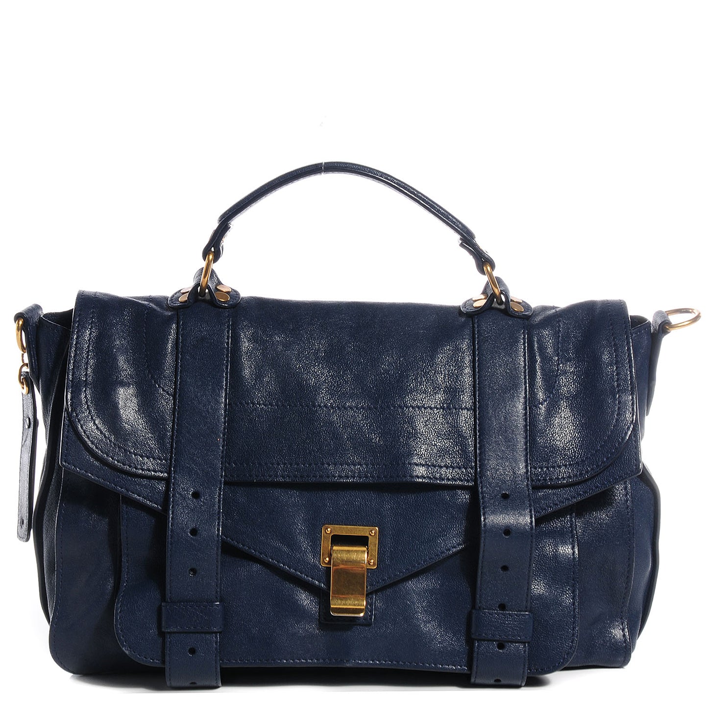 Lambskin PS1 Medium Satchel Marine