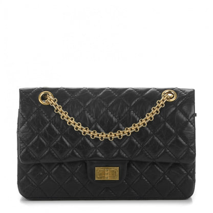 Chanel Aged Calfskin Quilted 2.55 Reissue 225 Flap Black 1 of 7