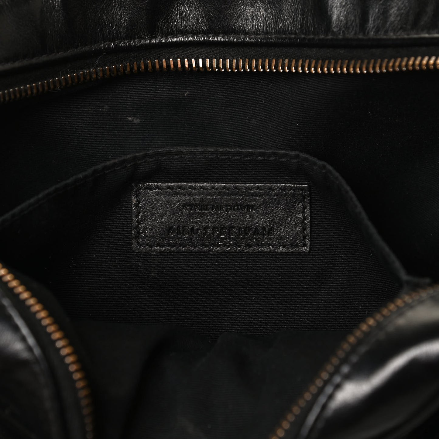 Calfskin Matelasse Monogram Lou Camera Bag Black