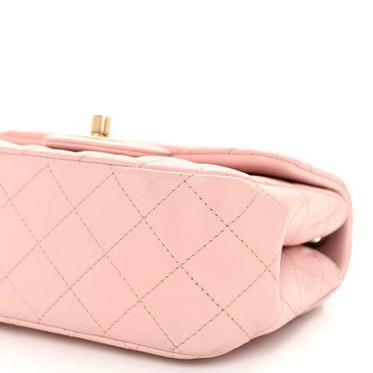 Chanel Lambskin Quilted Mini Sweet Camellia Flap Light Pink 10 of 11