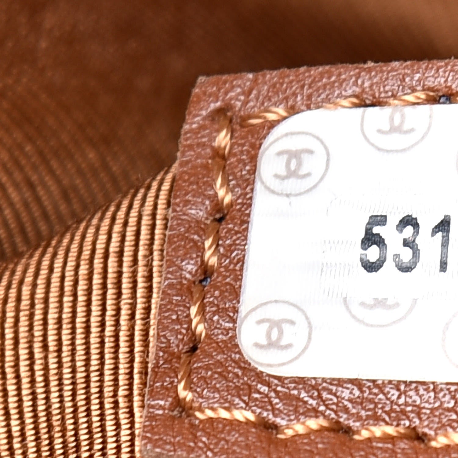 Chanel Caviar Large CC Shoulder Bag Light Brown 8 of 17
