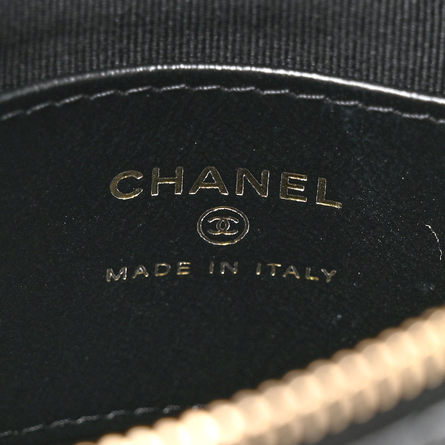 Chanel Lambskin Quilted Chain Around Pouch Black 6 of 11