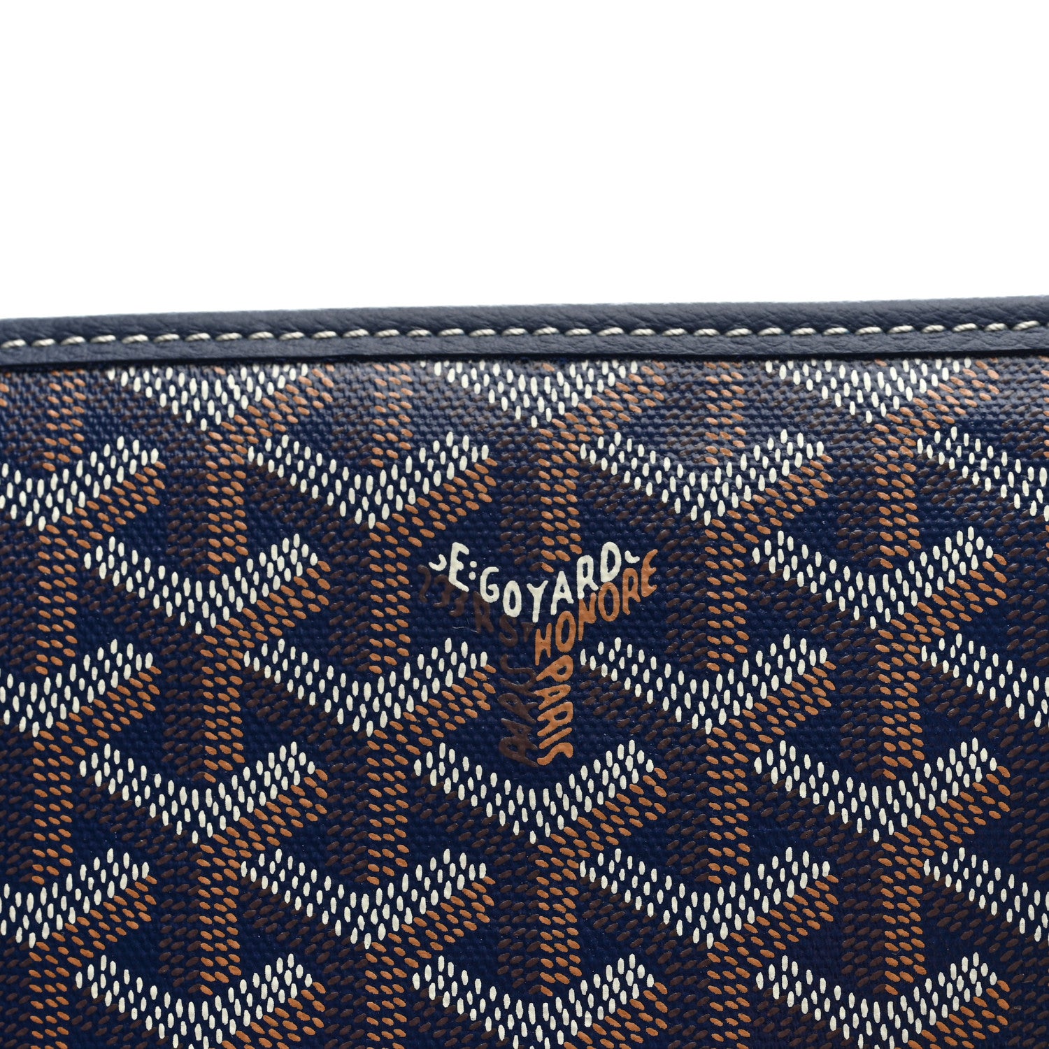 Goyard Goyardine Capetien Messenger Bag Navy 6 of 9